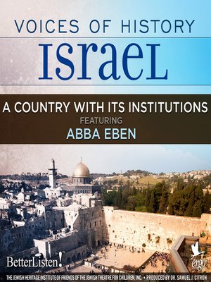 cover image of Voices of History Israel: A Country with Its Institutions